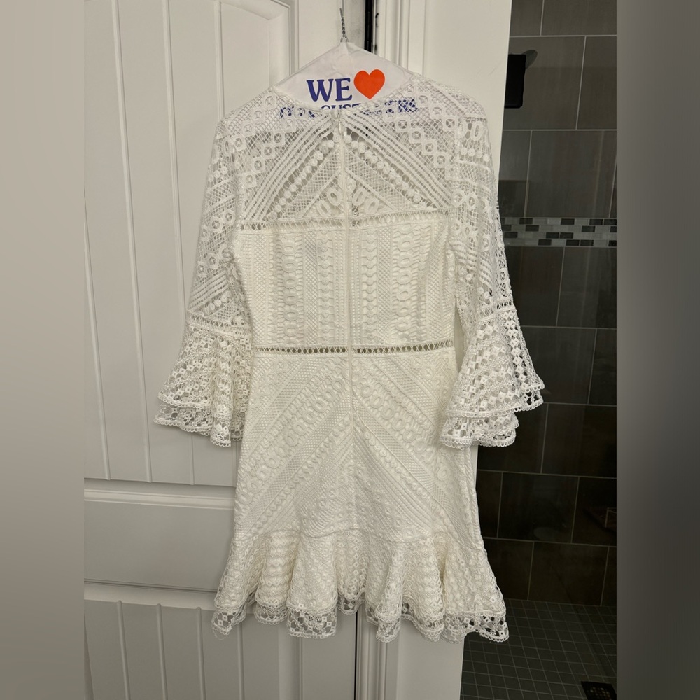 Beautiful two sisters the label white dress. New with tags size 4